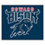 Howard University - Howard Bison Tailgater Mat Bison with Wordmark Primary Logo Navy
