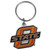 Oklahoma State Cowboys Carved Metal Key Chain