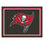Tampa Bay Buccaneers 8x10 Rug Pirate Flag Primary Logo Gray