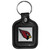 Arizona Cardinals Square Leatherette Key Chain