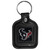 Houston Texans Square Leatherette Key Chain