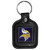 Minnesota Vikings Square Leatherette Key Chain