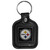 Pittsburgh Steelers Square Leatherette Key Chain
