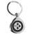 Pittsburgh Steelers Round Teardrop Key Chain