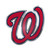 Washington Nationals Embossed Color Emblem "W" Alternate Logo