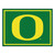 University of Oregon - Oregon Ducks 8x10 Rug O Primary Logo Green