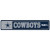 Dallas Cowboys Street / Zone Sign 3.75" X 19"