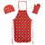 Kansas City Chiefs Apron, Oven Mitt, And Chef Hat