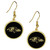 Baltimore Ravens Gold Tone Earrings