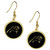 Carolina Panthers Gold Tone Earrings