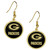 Green Bay Packers Gold Tone Earrings