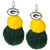 Green Bay Packers Pom Pom Earrings