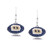 Los Angeles Rams Crystal Silver Earrings