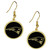 New England Patriots Gold Tone Earrings