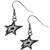 Dallas Stars Chrome Dangle Earrings