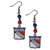 New York Rangers® Fan Bead Dangle Earrings