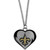 New Orleans Saints Heart Necklace