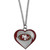 San Francisco 49ers Heart Necklace