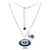 Tennessee Titans Silver Necklace w/Crystal Football