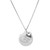 San Francisco 49ers Sterling Silver Circle with Heart Charm Necklace