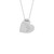 New England Patriots Sterling Silver Heart Necklace