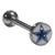 Dallas Cowboys Inlaid Barbell Tongue Ring