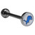 Detroit Lions Inlaid Barbell Tongue Ring