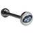 New York Jets Inlaid Barbell Tongue Ring