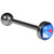 New York Rangers® Inlaid Barbell Tongue Ring