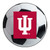 Indiana University - Indiana Hooisers Soccer Ball Mat IU Trident Primary Logo White