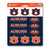 Auburn Tigers Mini Decal 12-pk 12 Various Logos / Wordmark