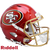 San Francisco 49ers Helmet Riddell Authentic Full Size Speed Style FLASH Alternate