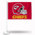 NFL Rico Industries Kansas City Chiefs Helmet On Red Background Car Flag
