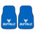 State University of New York at Buffalo - Buffalo Bulls 2-pc Carpet Car Mat Set "Buffalo Head & Wordmark" Logo Blue