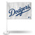 MLB Rico Industries Los Angeles Dodgers White Script Car Flag