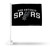 NBA Rico Industries San Antonio Spurs Car Flag