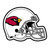 Arizona Cardinals Mascot Mat - Helmet Cardinal Head Primary Logo Red