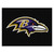 Baltimore Ravens All-Star Mat Ravens Primary Logo Black