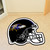 Baltimore Ravens Mascot Mat - Helmet Raven Head Primary Logo Black