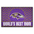 Baltimore Ravens Starter Mat - World's Best Mom Ravens Primary Logo Purple