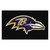 Baltimore Ravens Ulti-Mat Ravens Primary Logo Black