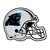 Carolina Panthers Mascot Mat - Helmet Panther Primary Logo Black