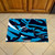 Carolina Panthers NFL x FIT Scraper Mat NFL x FIT Pattern & Team Primary Logo Pattern