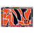 Cincinnati Bengals NFL x FIT 4x6 Rug NFL x FIT Pattern & Team Primary Logo Pattern