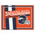Denver Broncos Dynasty 8x10 Rug Broncos Helmet Logo 3x Orange