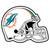 Miami Dolphins Mascot Mat - Helmet Dolphin Primary Logo Aqua