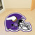 Minnesota Vikings Mascot Mat - Helmet Viking Head Primary Logo Purple