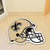 New Orleans Saints Mascot Mat - Helmet Fleur-de-lis Primary Logo Black