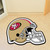 San Francisco 49ers Mascot Mat - Helmet Oval SF Primary Logo Red