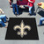 New Orleans Saints Tailgater Mat Saints Primary Logo Black